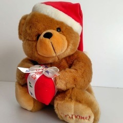 もふもふ『クリスマスベア』ぬいぐるみ　沖縄限定　Fiesta BEAR　高約30cmの画像