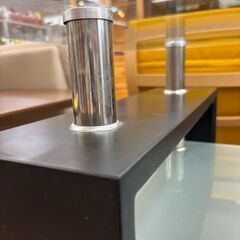 ガラスローテーブル幅100cm×奥行60cm×高さ42cm 【ジャングルジャングル岩出店】【B305】和歌山 岩出市 紀の川市 海南市の画像