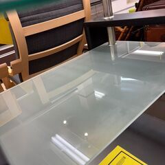 ガラスローテーブル幅100cm×奥行60cm×高さ42cm 【ジャングルジャングル岩出店】【B305】和歌山 岩出市 紀の川市 海南市の画像