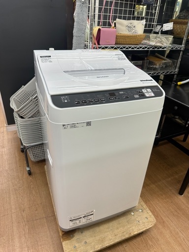 ⭐︎ドリーム荒牧店⭐︎ジモティー割引有⭐︎【クリーニング済み】シャープ　5.5kg洗濯機 ES-TX5EJ 2021年製