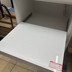 ニトリ リガーレ キッチンカウンター セラミック天板 2024年製 約10万円 食器棚の画像