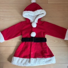 赤いサンタコスチューム 80サイズ　サンタ　女の子の画像