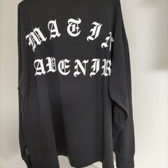MATIN AVENIR（新品未使用） ブラックロンT 長袖 バックロゴ 朝倉未来 ブランド ストリート系 カジュアル シンプルデザイン  251127-6Tの画像