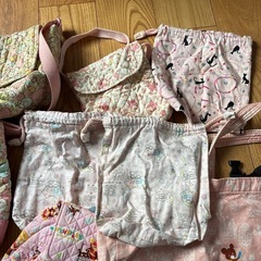 【まとめ売り】入園グッズ 女　リュック　巾着　上履き入れ　布団バック　ショルダーバッグ　通園バック　アンパンマン　ここたま　すみっコぐらし　マイメロ　サンリオの画像