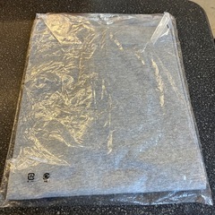 M2511-423 FILA カットソー ヘンリーネック Tシャツ ロゴ刺繍 グレー 未使用品の画像