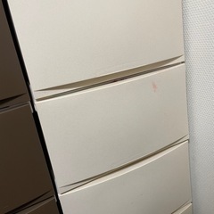 収納ケースプラチェスト　ブラウン　ホワイト　プラケース衣装ケース衣類収納おもちゃ収納タンスたんす箪笥フィッツの画像