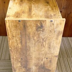 Ｍ648　カラーボックス ビンテージデザイン 2段 木製　の画像