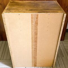 Ｍ648　カラーボックス ビンテージデザイン 2段 木製　の画像