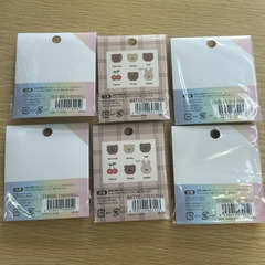 新品未開封 鉛筆キャップ 6袋セット クマ柄 パステルカラー CRUX まとめ売り 文房具の画像