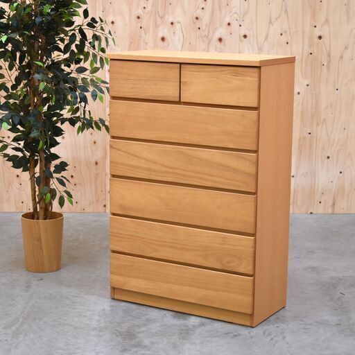 ≪zyt2162ジ限≫ 中村敬木工 6段チェスト タンス ① 引き出し/衣類収納/クローゼット/中古家具/リユースストレージ仙台 70420-07