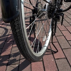 新品タイヤのタウンサイクル(26㌅)お引き取りでも？配達でも大丈夫です。の画像
