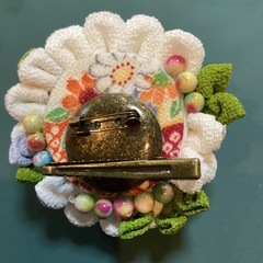ハンドメイド❣️つまみ細工のブローチの画像