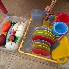 ジャノー　おままごとキッチン　木製　おまけ多数の画像