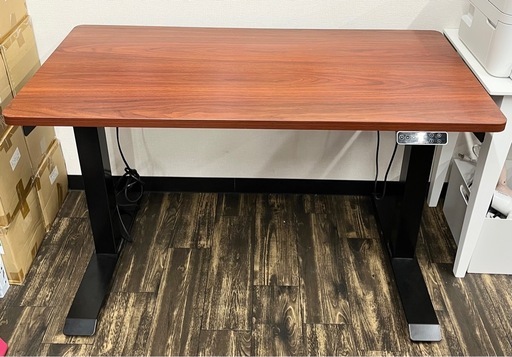 【中古品】動作確認済み 電動昇降スタンディングデスク ゲーミングデスク 昇降テーブル パソコンデスク 作業台 120cm 生活家具
