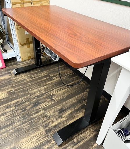 【中古品】動作確認済み 電動昇降スタンディングデスク ゲーミングデスク 昇降テーブル パソコンデスク 作業台 120cm 生活家具　