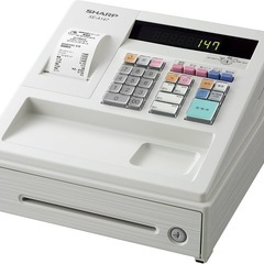 【美品】シャープ　電車レジスタ　ホワイト XE-A147 取り扱い説明書付きの画像