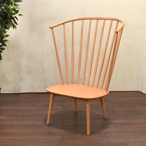 ≪yt1384ジ≫ アウトレット家具 大型ハイバックスポークチェア リユースストレージ仙台 60415-16