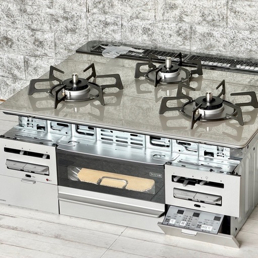 リンナイ「センス」LPガスビルトインコンロ 両面焼きグリル・幅60cm