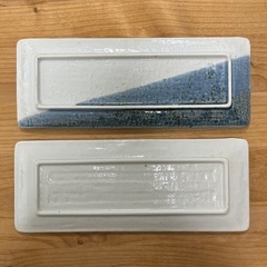 お皿2枚　お魚用の画像