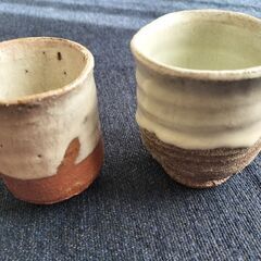 唐津焼　お湯呑各２００円での画像