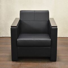 ≪yt1389ジ≫ ITOKI/イトーキ 1人掛け応接ソファ リユースストレージ仙台 60428-13 の画像