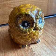 幸運の鳥 九谷焼 ふくろう 縁起物 陶器 置物の画像