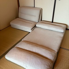 山善ソファベッド座椅子の画像