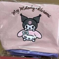 クロミちゃんマチ付きバックの画像