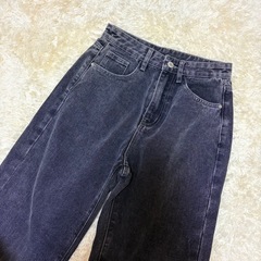 【新品】　Dazy　ワイドレッグパンツ　ダークグレー　ワイドデニム　Y2Kの画像