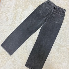 【新品】　Dazy　ワイドレッグパンツ　ダークグレー　ワイドデニム　Y2Kの画像