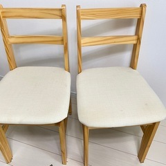 LOWYA 無垢材ダイニングセット 4点セットの画像