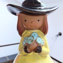 ≡お譲り先決定≡花束持った少女のオルゴール　ジャンクの画像