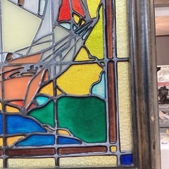 ステンドグラスパネル　帆船の画像