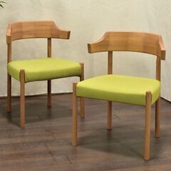 ≪yt1397ジ≫ [2脚セット] アウトレット家具 ダイニングチェア リユースストレージ仙台 60427-04の画像