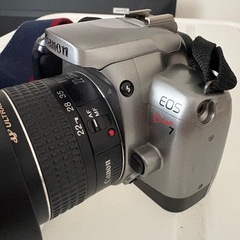 キャノン 一眼レフ フィルムカメラ レンズ付きの画像