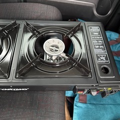 カセットガスコンロ(2口)の画像