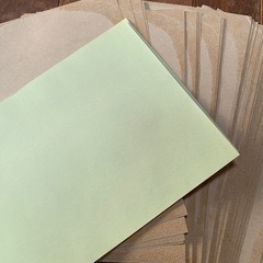 無料❗️A4サイズクラフト紙ステッカーの画像