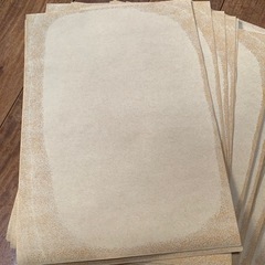 無料❗️A4サイズクラフト紙ステッカーの画像