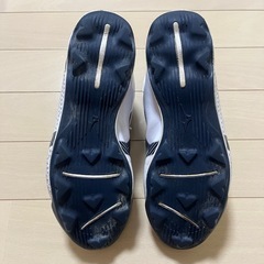 Mizuno 野球トレーニングシューズ 23.5cm ホワイト/ネイビー　ミズノの画像