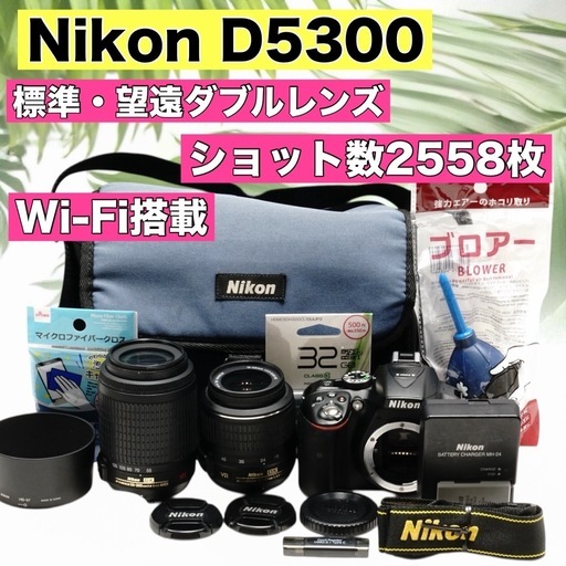 Nikon D5300✨Wi-Fi搭載✨スマホ転送✨ショット数2558枚
