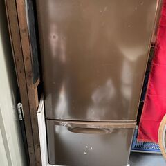 【引取り限定】無料！パナソニック冷蔵冷凍庫 138L ブラウン〈山梨県山中湖〉の画像