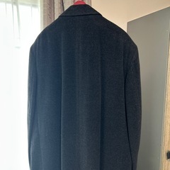 メンズ　ダブルコート　L L ブラックの画像