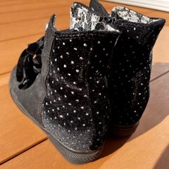 厚底ブーツ　インヒール　スニーカーの画像