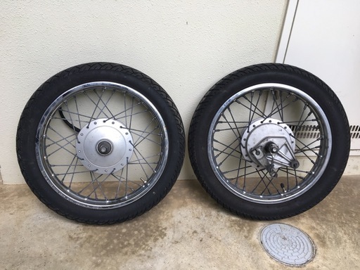 ホンダスーパーカブ110 14インチ前後ホイールセット