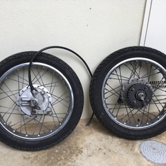 ホンダスーパーカブ110 14インチ前後ホイールセットの画像