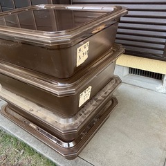 プラスチック大型収納ケース3個セットの画像