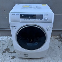 🌈人気国内メーカー14 送料設置無料　シャープ　ドラム式洗濯機　乾燥機能付き　10㌔の画像