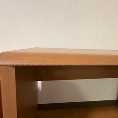 小島家具 日本製 高級大型デスク ブラウン木目調の画像