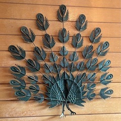 クジャクのオーナメント(壁飾り)※最終値下げ※の画像