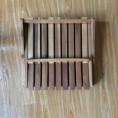 折りたたみラック 2段 オープンラック 収納棚 飾り台の画像